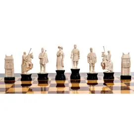 Шахматы из бивня мамонта "По законам чести" Шахматы из бивня мамонта "По законам чести"