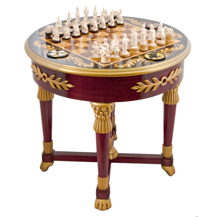 Chess from a mammoth tusk "1812"
