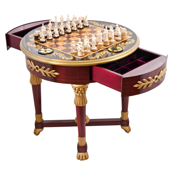 Chess from a mammoth tusk "1812"