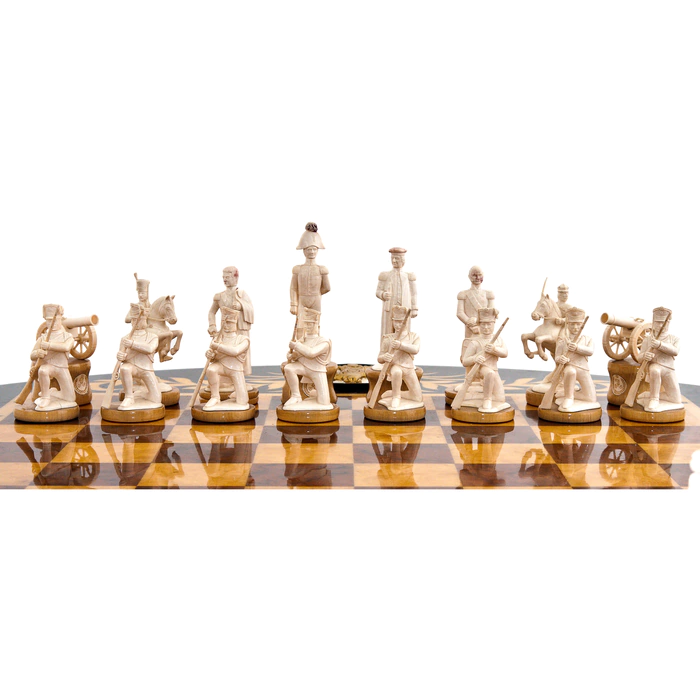 Chess from a mammoth tusk "1812"