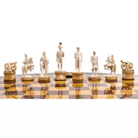 Шахматы из бивня мамонта "1812 год" Шахматы из бивня мамонта "1812 год"