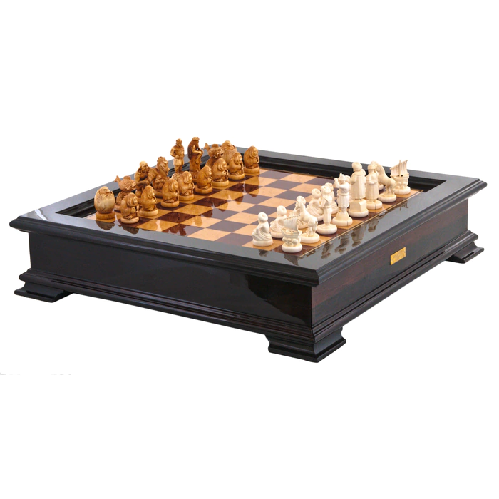 Chess from the mammoth tusk "Sinbad the Sailor"