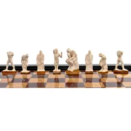 Шахматы из бивня мамонта "Страсти по Родену" Шахматы из бивня мамонта "Страсти по Родену"