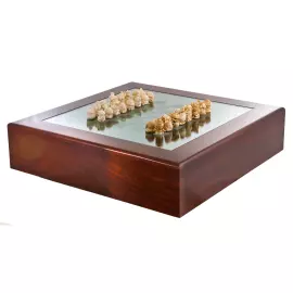 Шахматы из бивня мамонта "Алиса в стране чудес"