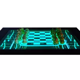 Шахматы из бивня мамонта "Алиса в стране чудес"