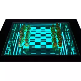 Шахматы из бивня мамонта "Алиса в стране чудес"