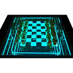 Chess from the mammoth tusk "Alice in Wonderland"