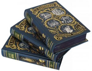 Gift books in leather cover "Pasternak B. Collected works" in 5 volumes
