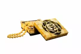 Шкатулка из янтаря "Ом"