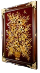 Decorative panel made of amber "Flowers"