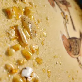 Панно из янтаря "Пара птиц"