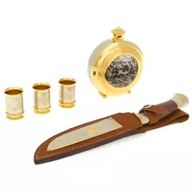 Hunting set "At a halt" small, Zlatoust