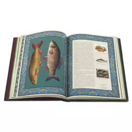 Книга в кожаном переплете "Русская рыбалка"