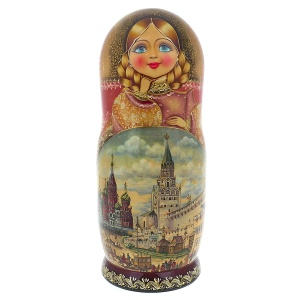 Matryoshka doll for 15 seats "Russian beauty" (33 cm)
