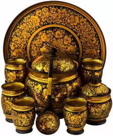 Compote set (11 items) khokhloma