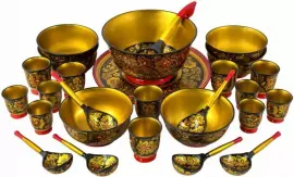 Okroshka set (27 items) khokhloma