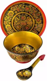 Okroshka set (27 items) khokhloma