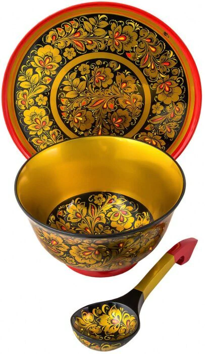 Okroshka set (27 items) khokhloma