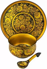 Soup set (21 items) Khokhloma