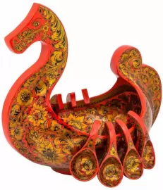 Ladle-rook "Triumph" of Khokhloma