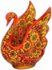 Bucket-swan "Triumph" of Khokhloma