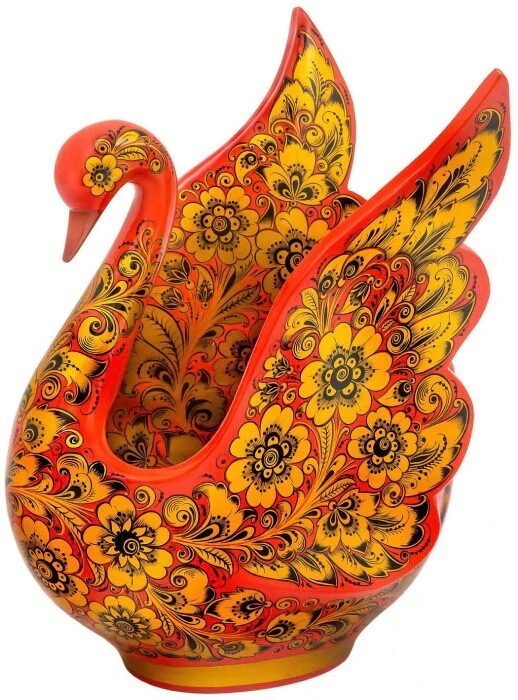Bucket-swan "Triumph" of Khokhloma