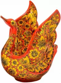 Bucket swan "Joy" khokhloma