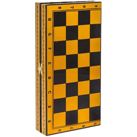 Chess with the painting "Grass" by Khokhloma