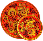 A set of "Country house" (50 items) of Khokhloma