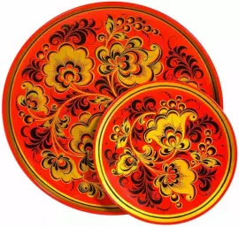 A set of "Country house" (50 items) of Khokhloma