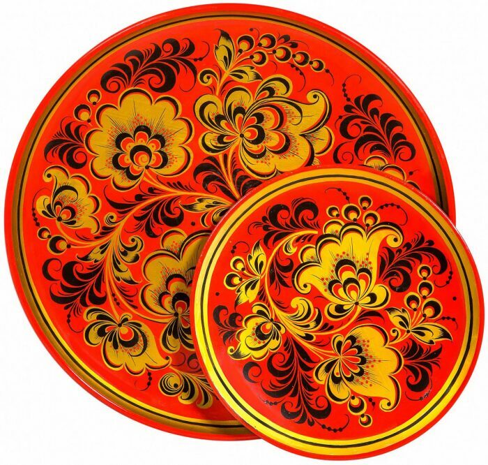 A set of "Country house" (50 items) of Khokhloma