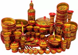 Set "For the holiday" (70 items) khokhloma