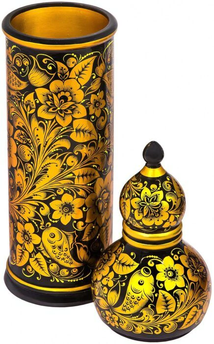 Set for the ear "Ushitsa" (52 items) khokhloma