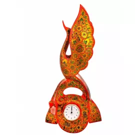 Часы настольные "Фантазия" хохлома