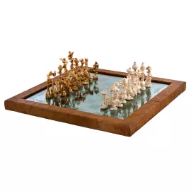 Шахматы из бивня мамонта "Психоделика" Шахматы из бивня мамонта "Психоделика"