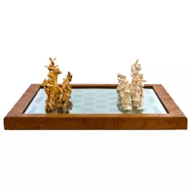 Шахматы из бивня мамонта "Психоделика" Шахматы из бивня мамонта "Психоделика"