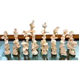 Шахматы из бивня мамонта "Психоделика" Шахматы из бивня мамонта "Психоделика"