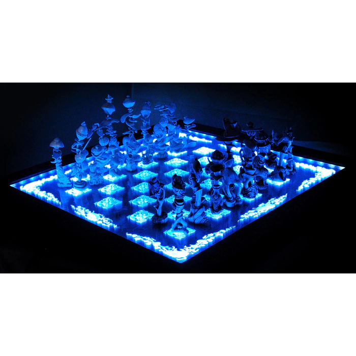 Chess from the mammoth tusk "Psychedelic"