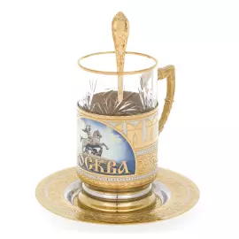 Подстаканник "Три Богатыря" Златоуст