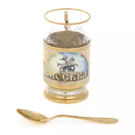 Подстаканник "Три Богатыря" Златоуст