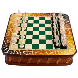 Шахматы из бивня мамонта "Прикосновение к Гауди"