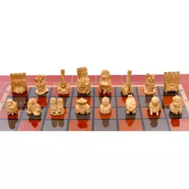 Шахматы из бивня мамонта "Гордость и вожделение"