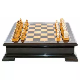 Шахматы из бивня мамонта "Дикий Запад"