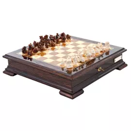 Шахматы из бивня мамонта "Набор домохозяйки"