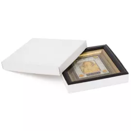 Icon "Guardian Angel" silver plated with gold