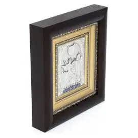 Икона "Георгий Победоносец" с посеребрением