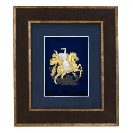 Икона "Георгий Победоносец" с позолотой