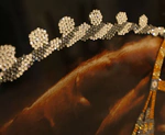 Painting "Horse" on the mirror (Swarovski)