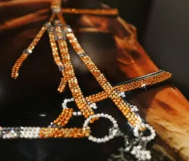 Картина "Лошадь" на зеркале, Swarovski