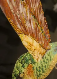 Картина "Колибри" на зеркале, Swarovski